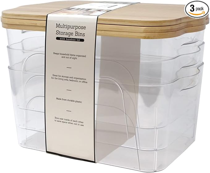 multipurpose storage boxes - set of 3